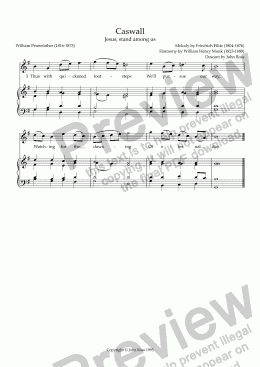 page one of Caswall (Jesus, stand among us) - Descant