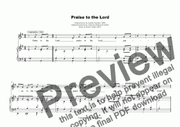 page one of Praise to the Lord