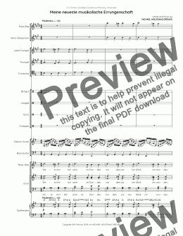 page one of Meine neueste musikalische Errungenschaft - Score and parts (My Newest Musical Achievement)