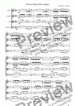 page one of Flower Duet from Lakme