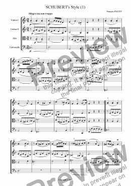 page one of Schubert's Style N�1
