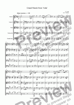 page one of Grand March from ’Aida’