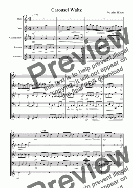 page one of Carousel Waltz
