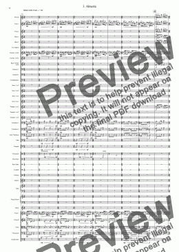 page one of Symphony No 41 3rd movt Almeria