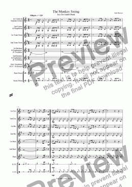page one of The Monkey Swing (Junior Brass Band)