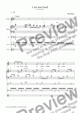 page one of I Am Such Stuff [vocal ballad]