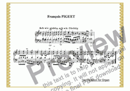 page one of Ach wie fluchtig, ach wie nichtig: Choral variation for Organ