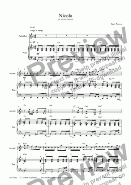 page one of Nicola (Tango) Accordion version
