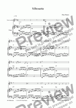page one of Silhouette [Oboe,Rec,Flute]