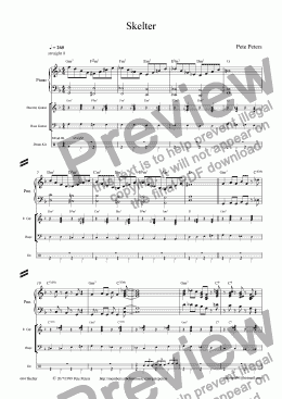 page one of Skelter {Jazz 4tet]