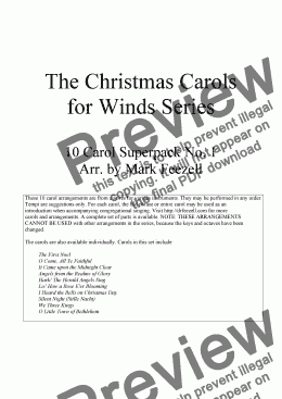 page one of Christmas Carols (Trombone Quartet / Quintet / Trombone Choir / Ensemble), Vol. 1