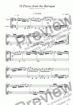 page one of 10 Pieces from the Baroque
