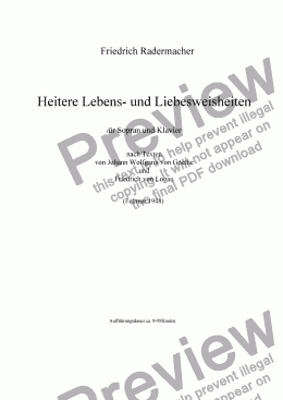 page one of Heitere Lebens- und Liebesweisheiten