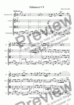 page one of Habanera # 9 [Mixed Ensemble]