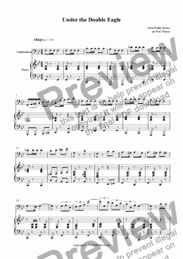 page one of Under the Double Eagle [Euphonium]