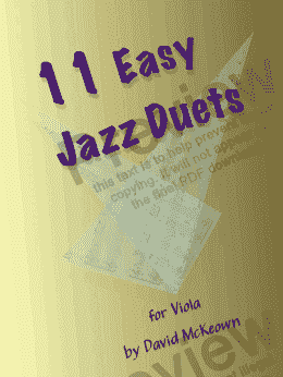 page one of 11 Easy Jazz Duets for Viola