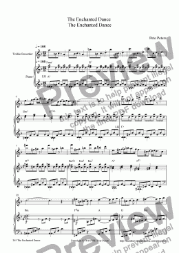 page one of The Enchanted Dance  [Rec solo + Piano]