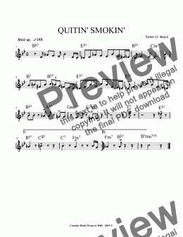 page one of Quitin’ Smokin’
