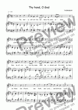 page one of Descant (vocal/instrumental) to Thornbury
