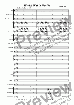 page one of Worlds Within Worlds   (Studio Orchestra)