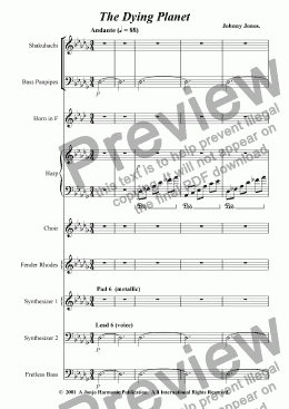 page one of Dying  Planet The   (Studio Orchestra)