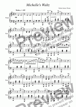 page one of Michelle’s Waltz  [pno]