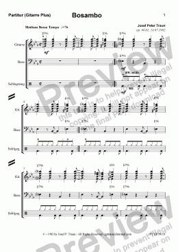 page one of Bosambo (GP/Score & Parts)