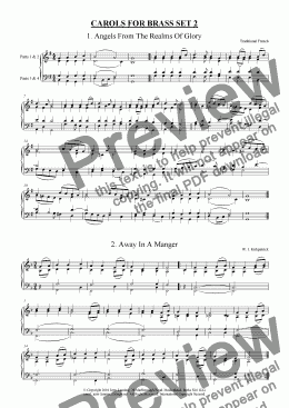 page one of Carols For Brass Set 2