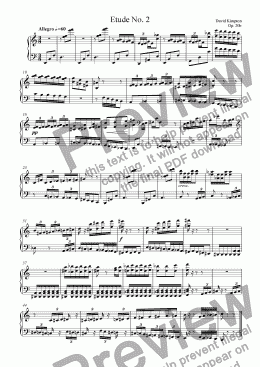 page one of Etude No. 2