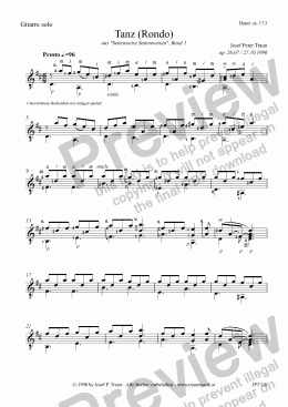 page one of Tanz (Rondo) (GS plus TAB)