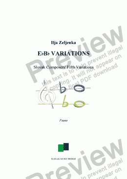 page one of EbBb Variations