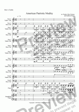 page one of Instant Ensemble: American Patriotic Medley