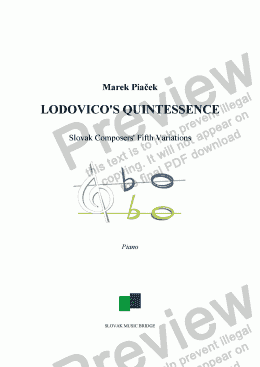 page one of Lodovico’s Quintessence