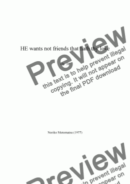 page one of HE wants not friends that hath thy love