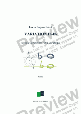 page one of Variation Eb-Bb