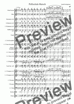page one of Pellischek - Marsch Blasorchester