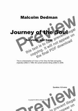 page one of Journey of the Soul