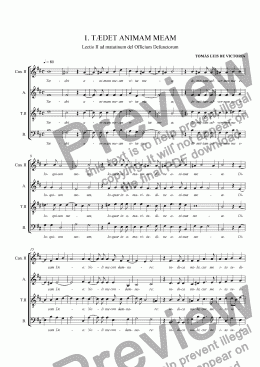 page one of Requiem (Missa Pro Defunctis) - Victoria