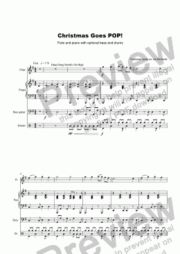 page one of Christmas Goes POP! (flute)