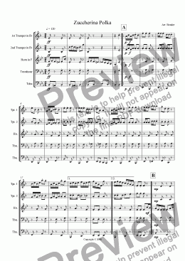 page one of Zuccherina Polka