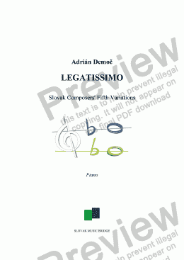 page one of Legatissimo