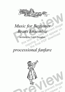 page one of Processional Fanfare