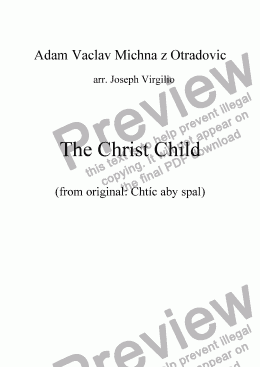 page one of :030 Opus: The Christ Child