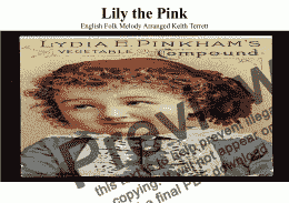 page one of Lily the Pink for Junior School Brass Quartet with Keyboard & Drums