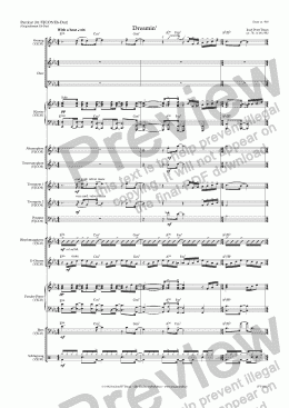 page one of Dreamin’ (VJCO/Score & Parts)