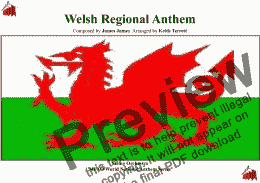 page one of Welsh National Anthem for String Orchestra (Land of my Fathers) MFAO World National Anthem Series