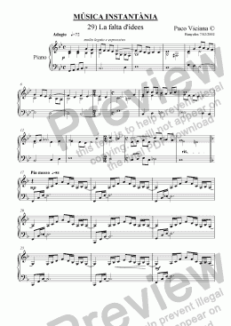 page one of 135-Música Instantània (29-La falta d’idees)
