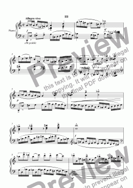 page one of Sonate Fantastique 3rd.mouv.