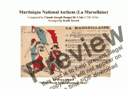 page one of Martinique National Anthem (World National Anthem Series) for Brass Quintet