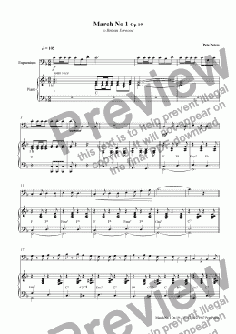page one of March 1 [Euphonium + piano]